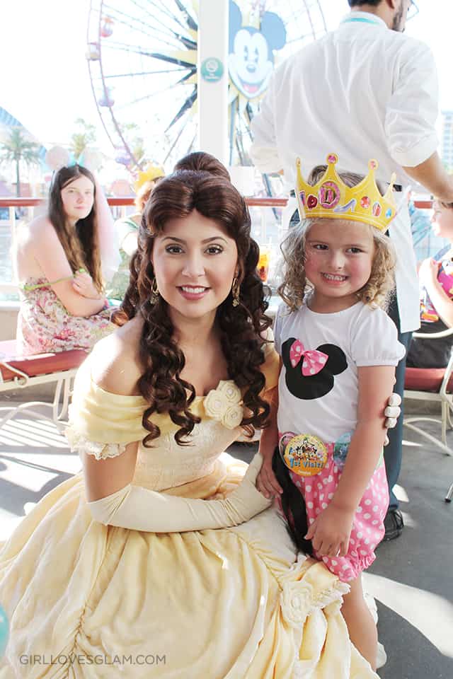 Belle Disneyland character dining experience on www.girllovesglam.com