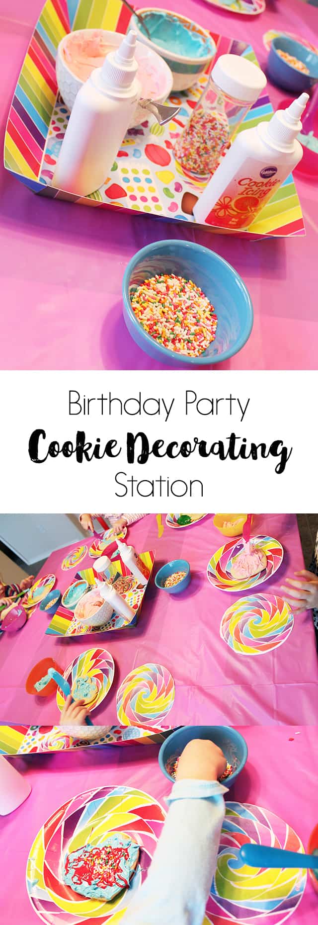 Birthday Party Cookie Decorating Station on www.girllovesglam.com