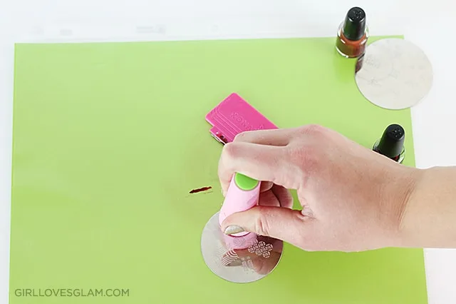 Nail Stamp Art Tutorial on www.girllovesglam.com