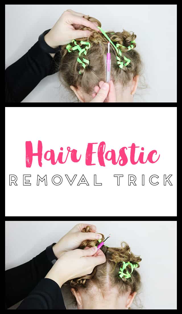 Hair Elastic Removal Trick Life Hack on www.girllovesglam.com