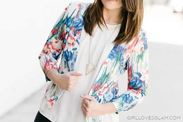 Spring Floral Blazer on www.girllovesglam.com