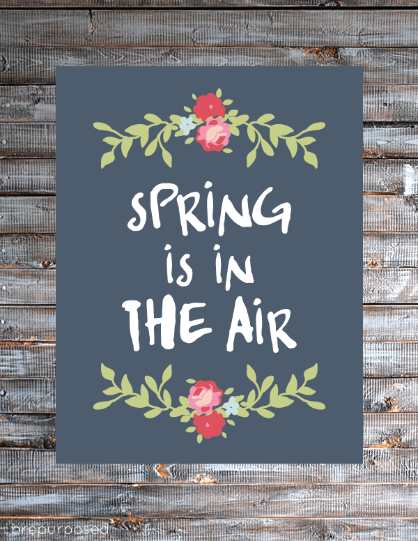 Spring is in the air printable