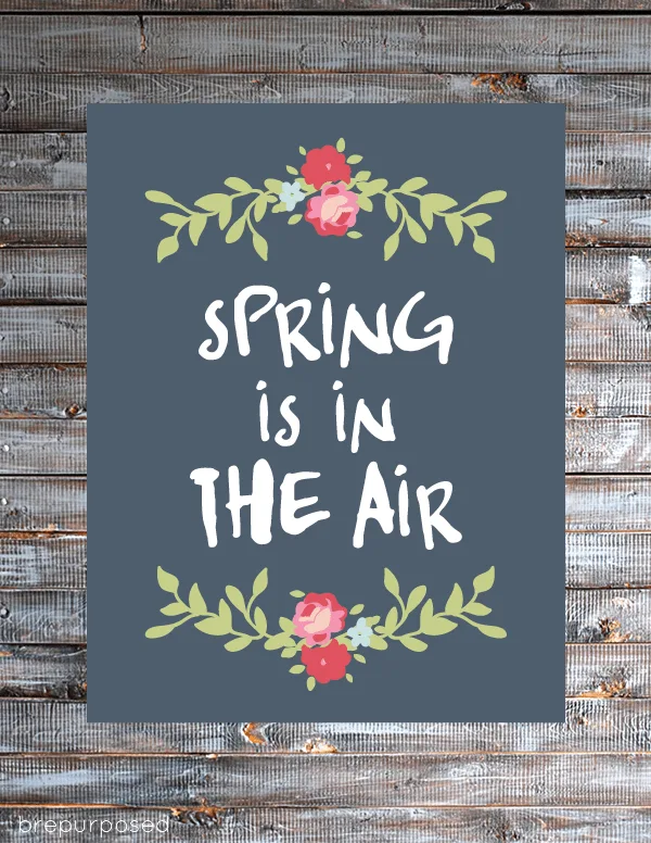 Spring is in the air printable