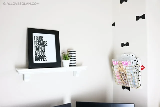 Office Magazine Rack Shelf on www.girllovesglam.com