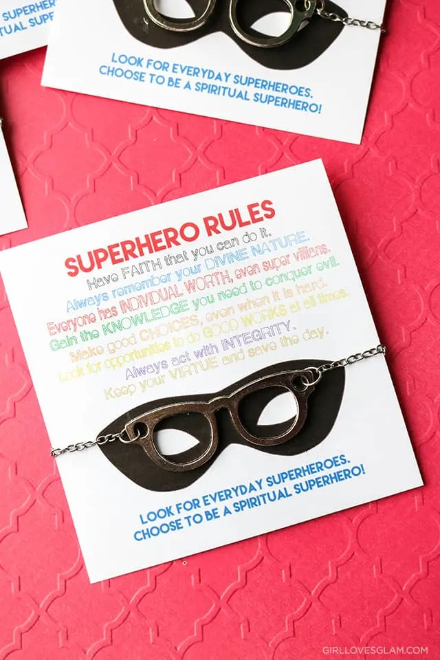 YW Printable Superhero Values Printable on www.girllovesglam.com