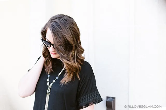 Fringe Black T Shirt on www.girllovesglam.com