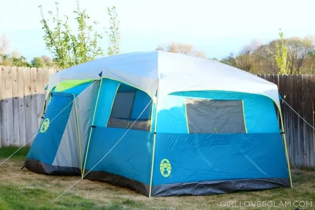 Coleman 8 Man Tent with Closet on www.girllovesglam.com