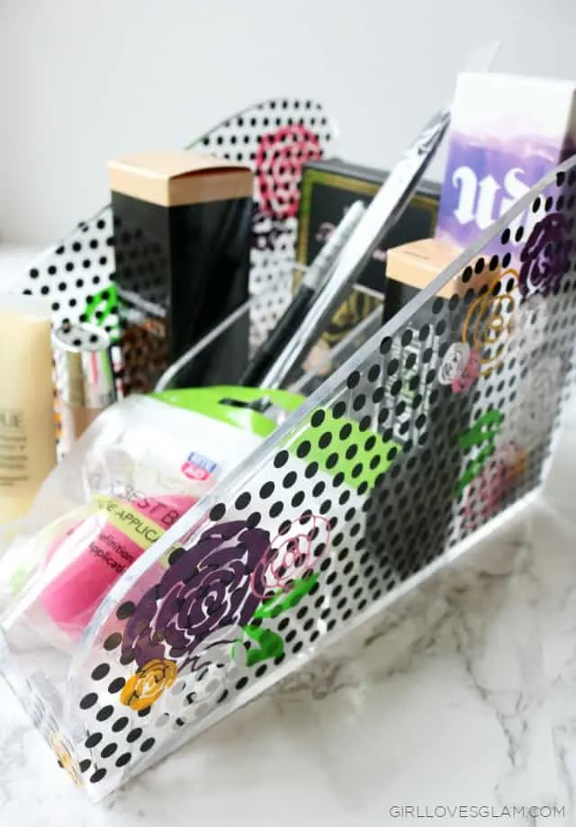 DIY Makeup Organizer on www.girllovesglam.com