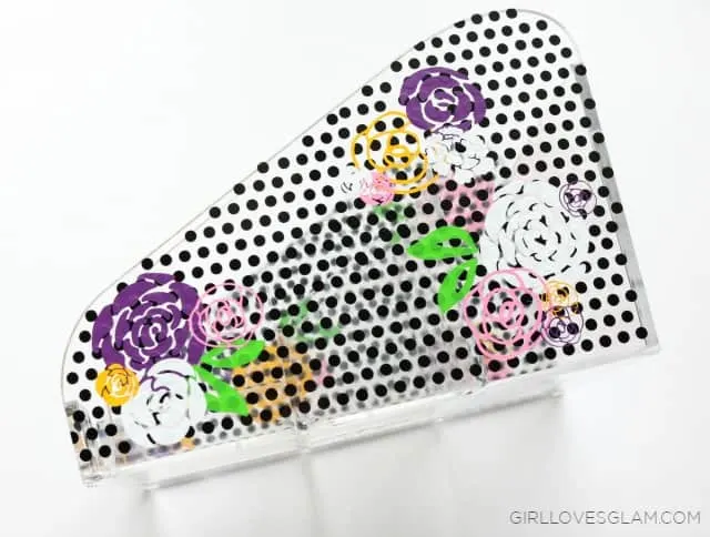 Vinyl Polka Dots and Flowers on www.girllovesglam.com