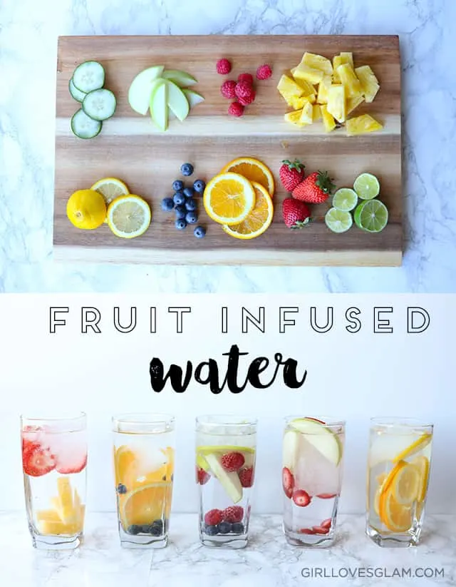 Fruit Infused Water Combinations on www.girllovesglam.com