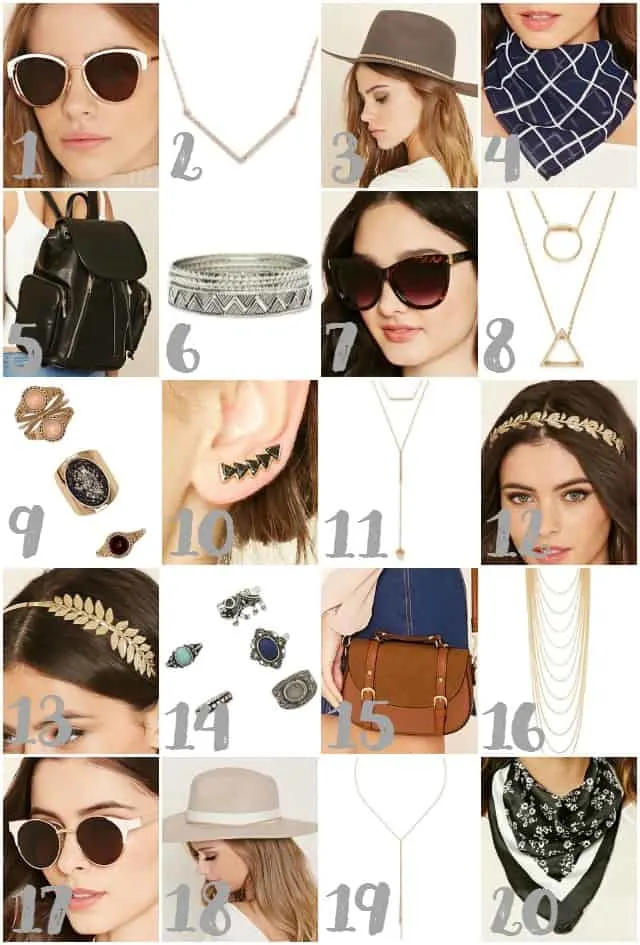 Accessories from Forever 21 on www.girllovesglam.com