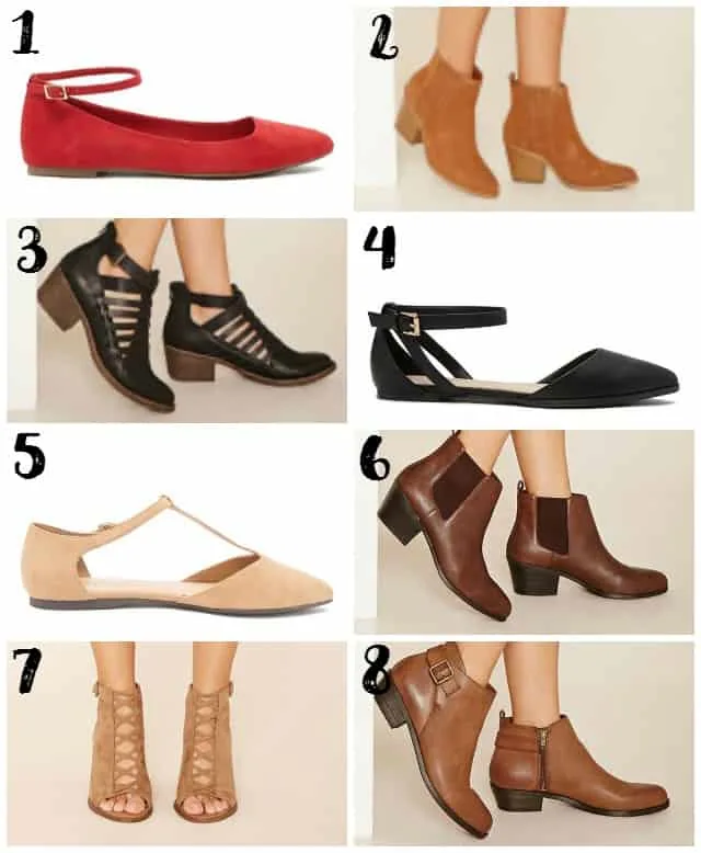 Fall Shoes from Forever 21 on www.girllovesglam.com