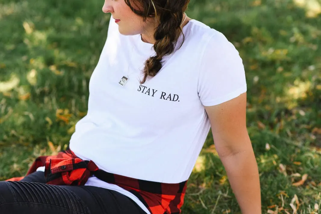 Stay Rad Tee on www.girllovesglam.com