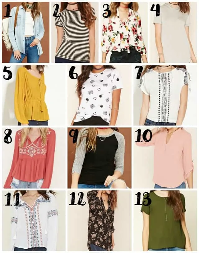 Modest Tops at Forever 21 on www.girllovesglam.com