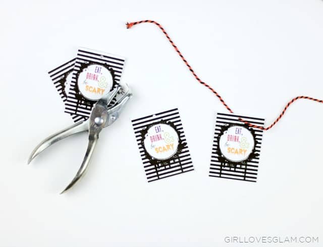 Easy Halloween Tags on www.girllovesglam.com