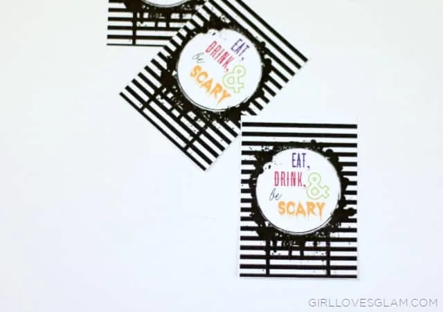 Printable Halloween Tags on www.girllovesglam.com