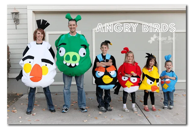 Angry Birds Family Halloween Costume