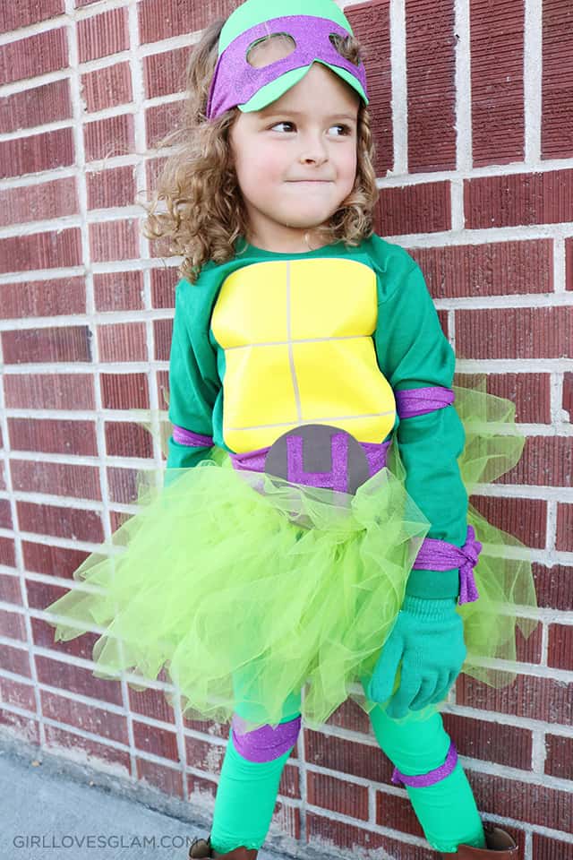 DIY No Sew Ninja Turtle Costume for Girls! - Girl Loves Glam