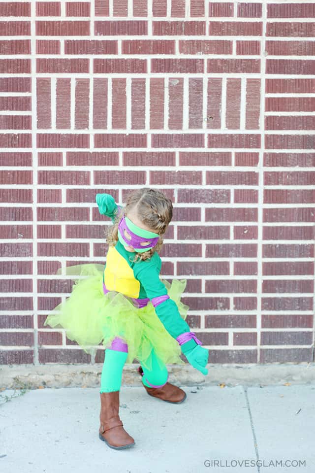 DIY No Sew Ninja Turtle Costume for Girls! - Girl Loves Glam