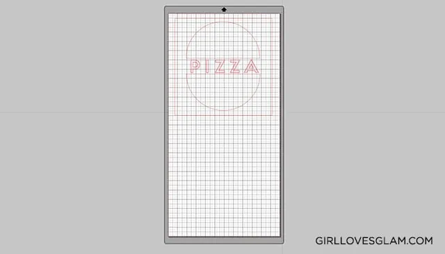 Pizza Box Design on Silhouette Studio on www.girllovesglam.com