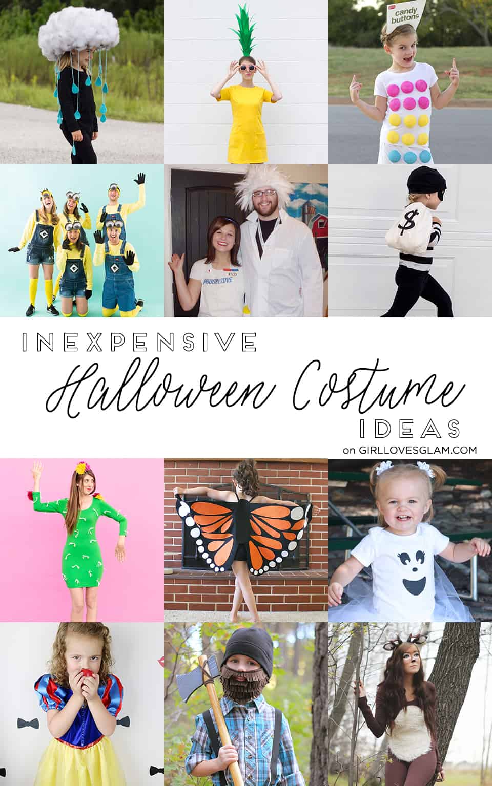 Inexpensive Halloween Costume Ideas on www.girllovesglam.com