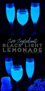 Two Ingredient Black Light Lemonade on www.girllovesglam.com