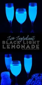 Two Ingredient Black Light Lemonade on www.girllovesglam.com