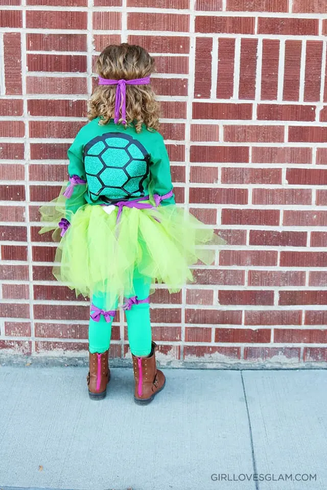 Little Girl Ninja Turtle costume on www.girllovesglam.com