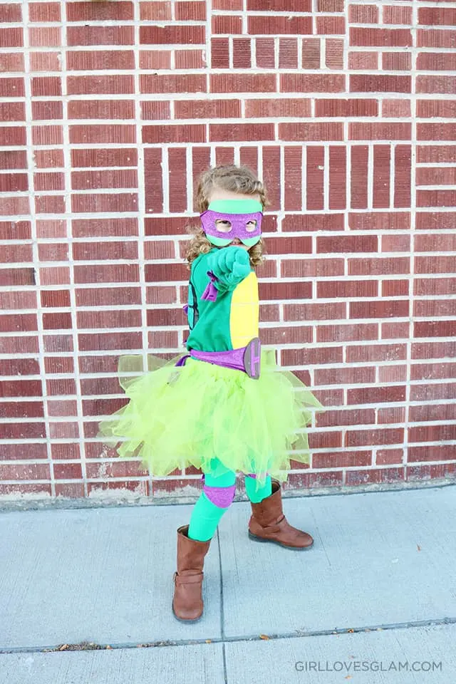 Little Girl Ninja Turtle Tutu Costume on www.girllovesglam.com