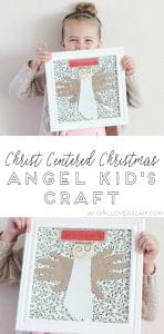 Christ Centered Christmas Angel Kids Craft on www.girllovesglam.com