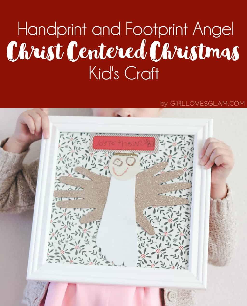 Christ Centered Christmas Kid's Craft | Handprint and Footprint Angel Craft