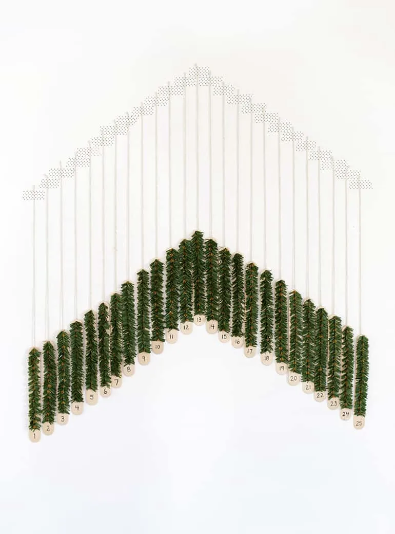 Popsicle Stick Advent Calendar