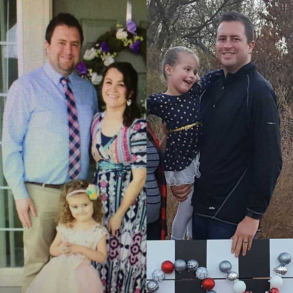 Before and After 50 lb weight loss