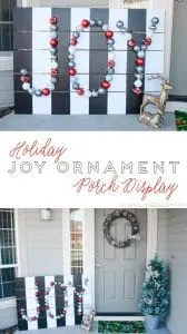 Holiday Joy Ornament Porch Display on www.girllovesglam.com