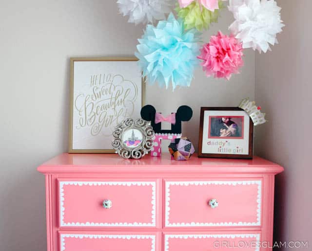 pink dresser for little girl