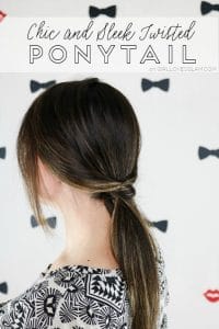 Sleek Twisted Ponytail Hairstyle on www.girllovesglam.com