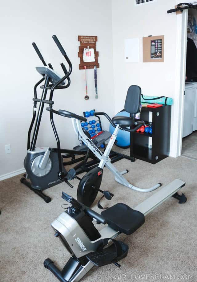 Creating a Home Gym in a Small Space on www.girllovesglam.com
