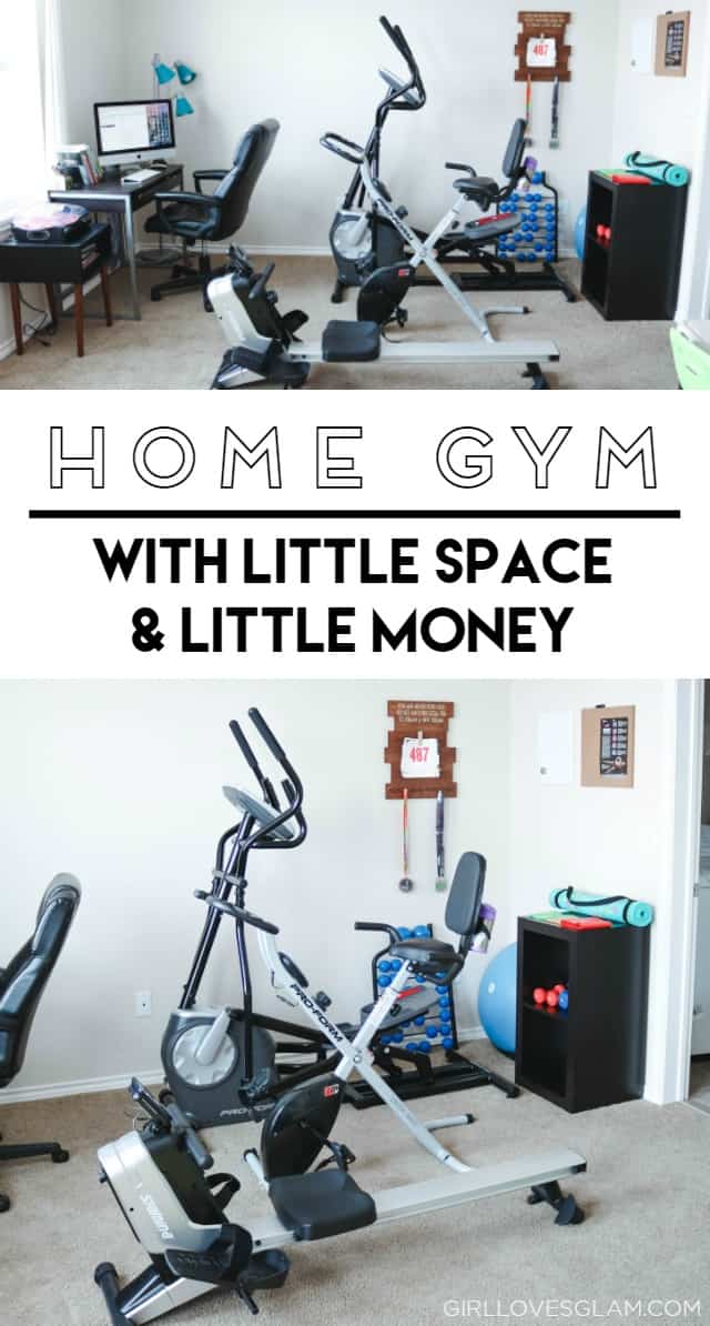 Home Gym with Little Space and Little Money on www.girllovesglam.com