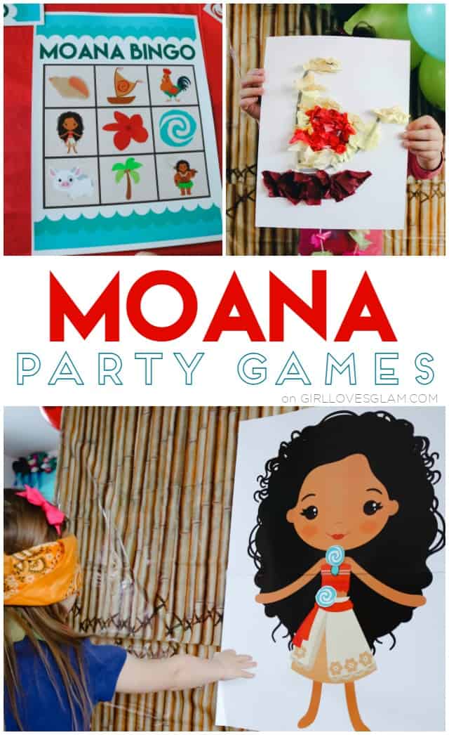 Moana Party Games on www.girllovesglam.com