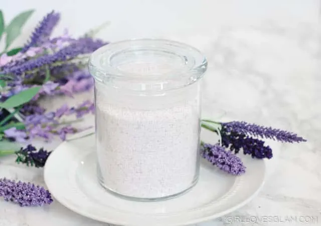 Soothing Bath Salt Recipe on www.girllovesglam.com