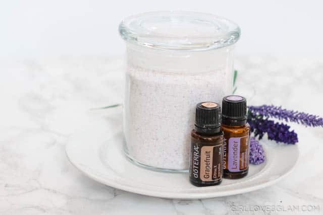 Lavender and Grapefruit Bath Salts for Stress Relief on www.girllovesglam.com