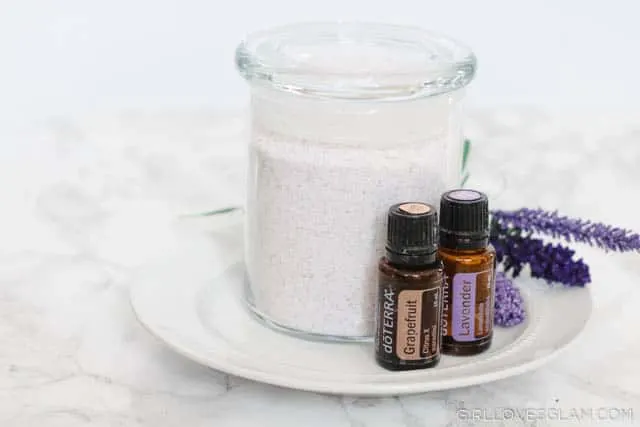 Lavender and Grapefruit Bath Salts for Stress Relief on www.girllovesglam.com