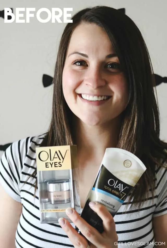 Before Olay Skin Study on www.girllovesglam.com