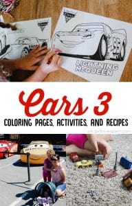 Cars 3 Coloring Pages Activities and Recipes on www.girllovesglam.com