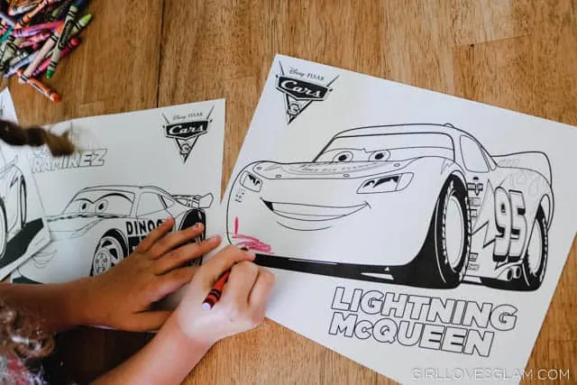 Cars 3 Coloring Pages on www.girllovesglam.com