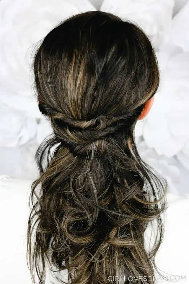 Fast Hairstyle Half Twisted on www.girllovesglam.com