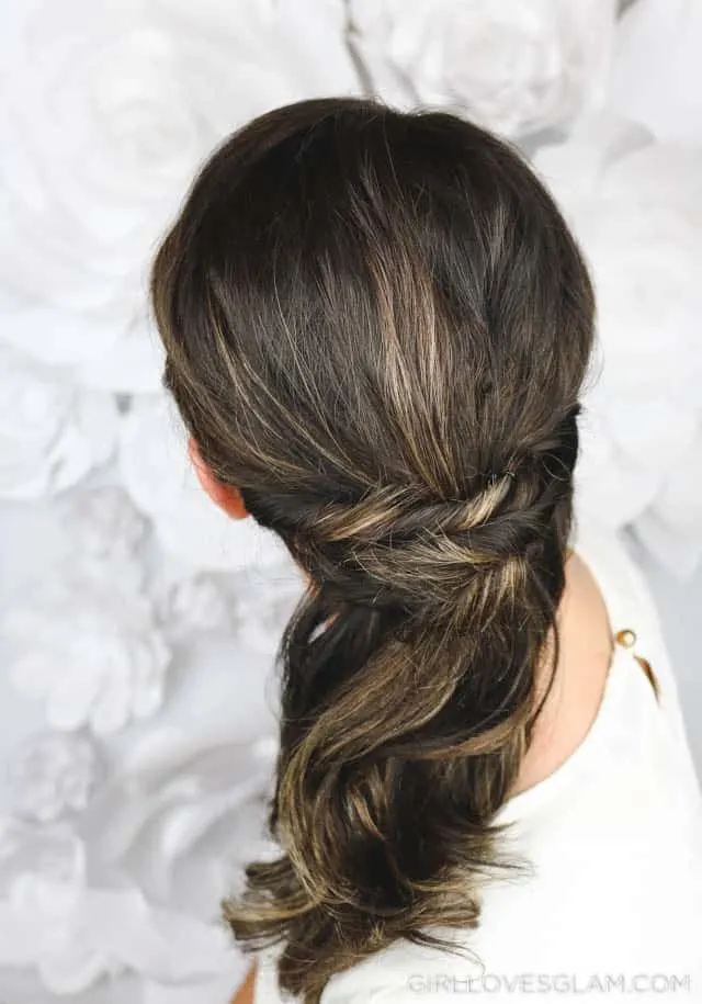 Simple, Beautiful Half Up Hairstyle on www.girllovesglam.com