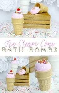 Ice Cream Cone Bath Bombs on www.girllovesglam.com