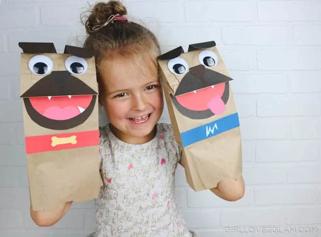 Puppy Dog Pals Puppet Kid Craft on www.girllovesglam.com