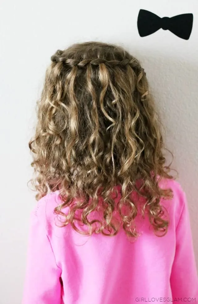 Waterfall Braid for Little Girls on www.girllovesglam.com